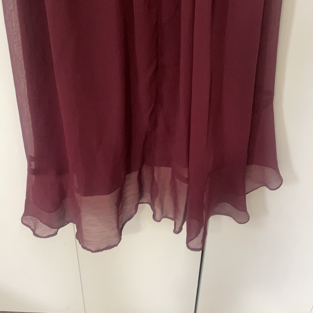 David’s Bridal Wine Bridesmaid Dress - Picture 8 of 11